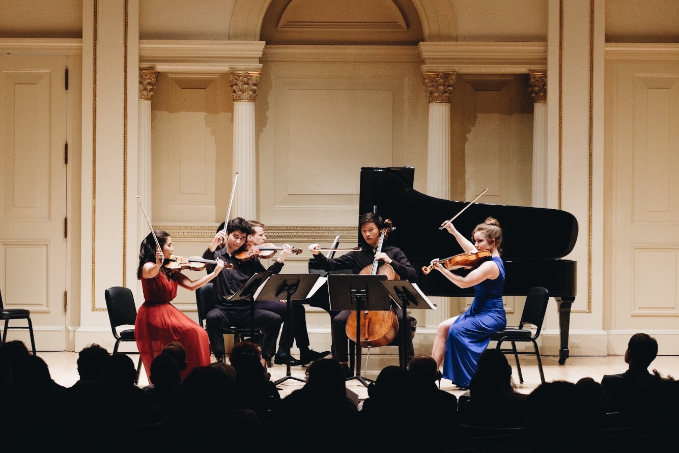 <p>At Carnegie Hall&nbsp;</p>

<p>With Lucas Stratmann, Hannah Geisinger, Leland Ko</p>